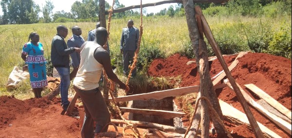 New Latrines being build at Mt. Kenya Primary School