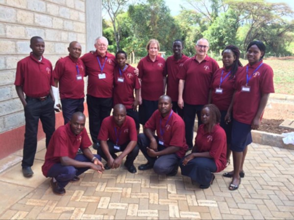 Group of Students with Kenya Trust Staff